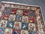 someone standing on a rug with their feet on the ground