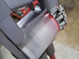 a close up of a vacuum that is on the floor