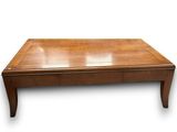 an image of a wooden coffee table on a white background