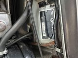 a close up of the engine of a car