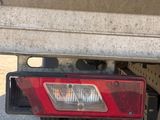 a red light on the back of a truck