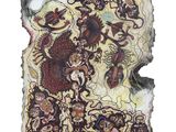 an image of a piece of paper with a drawing of a dragon on it
