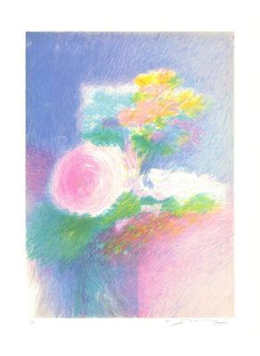 Claude Claude MANOUKIAN (1936-) - Le bouquet de fleurs, Lith…