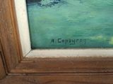 an image of a painting of a boat in a body of water