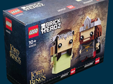 Figurines Lego « Le Seigneur des Anneaux » dans une boîte sur fond bleu