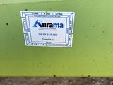 a close up of a green machine with a label on it
