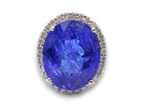 une bague en tanzanite et diamants