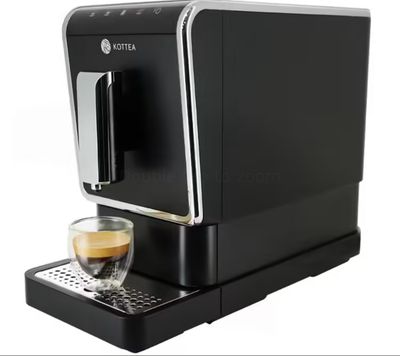 a close up of a coffee machine on a white background