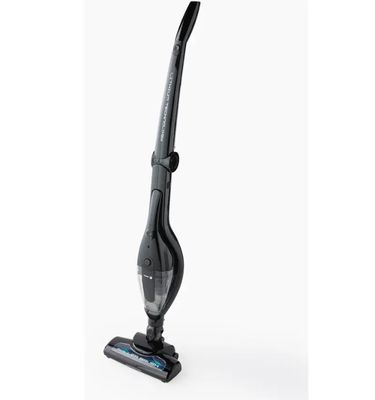 une photo en noir et blanc d'un aspirateur sur fond blanc