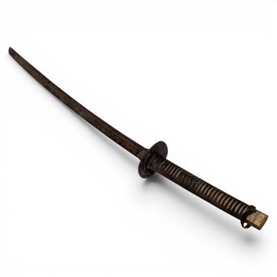 an image of a samurai sword on a white background