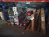 a blurry photo of a stack of boxes in a warehouse