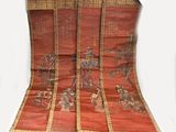 an image of a red cloth with asian writing on it