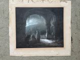 a picture of a painting on the wall of a building