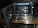 a microwave that is sitting on a table