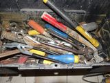 a box full of tools that are sitting in it