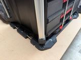 a piece of luggage sitting on top of a table