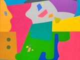 a picture of a painting of a man with a hat on