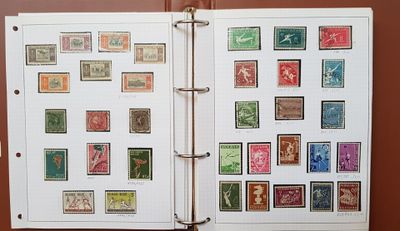 a book with a lot of stamps on the pages