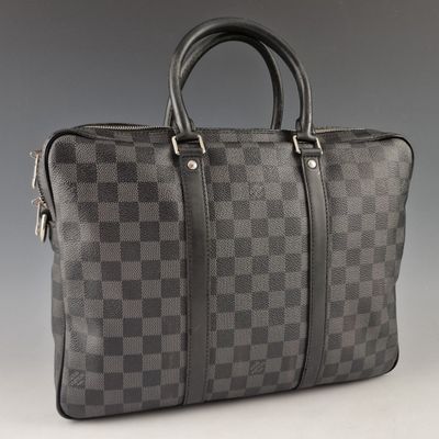 Porte-documents Louis Vuitton Damier noir et gris