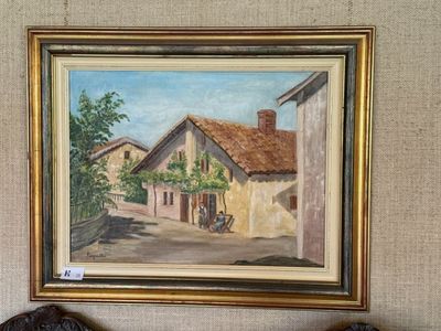 une photo d'un tableau accroché au mur