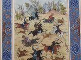 an image of a picture of a painting of men on horses