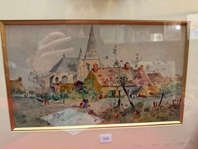 une photo d'un tableau accroché au mur