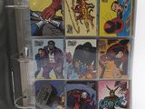 a binder that has a bunch of comics on it