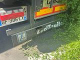 a truck that is parked on the side of the road
