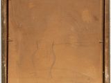 a painting of a wooden box with a painting of a horse on it