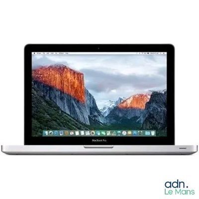 an apple macbook air laptop computer sitting on top of a white surface