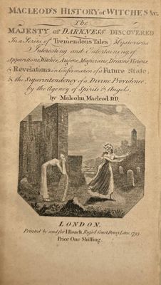 un vieux livre sur lequel figure l'image d'un homme et d'une femme dans un cimetière