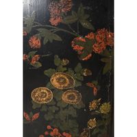 PARAVENT en laque à fond noir à décor d’oiseaux et de papill… (photo 3)