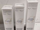 three boxes of the same product are sitting on a table