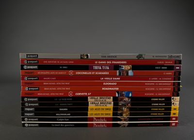 a lot of dvds stacked on top of each other