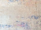 abstract painting of a white and blue background with a black border