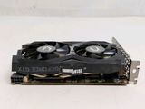 a close up of a video card with two fans on top of it