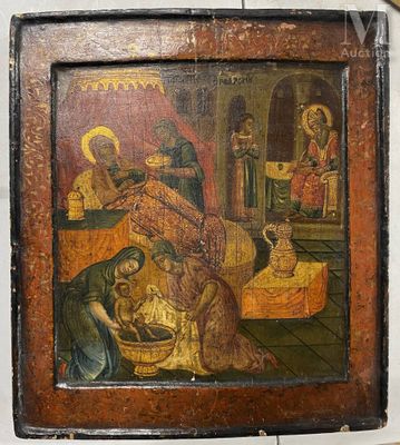 RUSSIE, début XIXème siècle Naissance de la Vierge