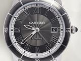 a close up of a watch with roman numerals on the face