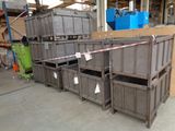 many boxes that are stacked up in a warehouse