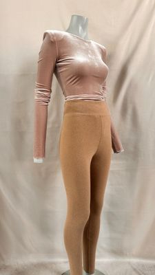 nude colored top and leggings on a mannequin mannequin mannequin mannequin mannequin mannequin mannequin manne