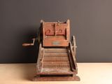 an old machine that is sitting on a table