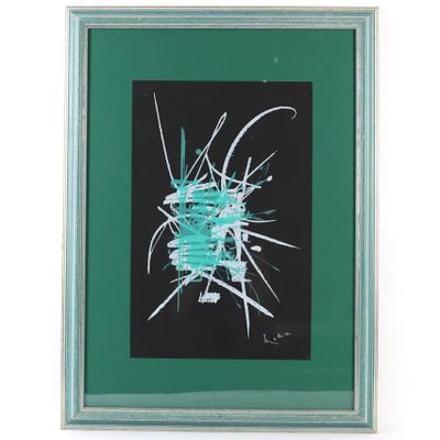 une image représentant un cactus encadré sur fond noir