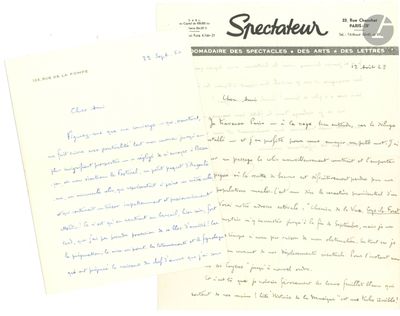 two papers with handwriting on them sitting next to each other