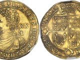 une pièce d'or portant l'image d'un homme