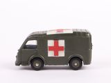 a toy ambulance with a red cross on the side