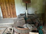 an image of a pile of wood in a room that is being remodeled