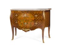 COMMODE EN MARQUETERIE DE FLEURS (photo 2)