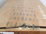 a box with a label on it sitting on a table