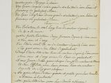 une feuille de papier sur laquelle on peut écrire, posée sur une table