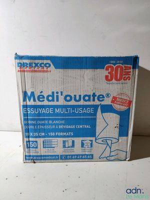 the box is empty and ready to be packed with medical supplies